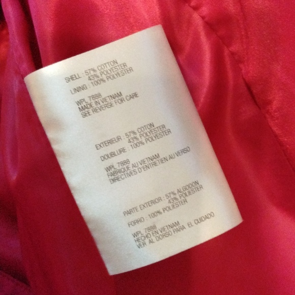 Women's NWOT MICHAEL Michael Kors Hot Pink double breasted hooded trench Sz XL - Picture 8 of 8